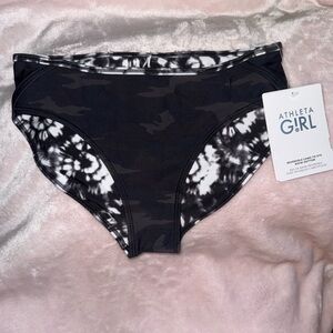 ATHLETA GIRL Bikini Bottoms Size L/12 Reversible NWT Camouflage Tie Dye Swim
